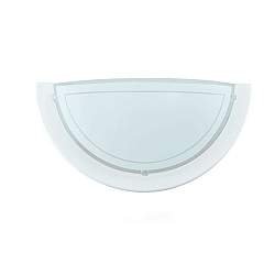 Applique Contemporanea Planet 1 Acciaio Bianco 1 Luce E27