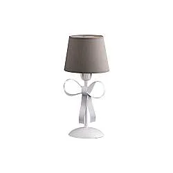 Lumetto Shabby Chic Lucy Bianco 1 Luce Tortora BeLight