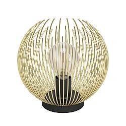 Abatjour Industrial-Nordico Acciaio Nero E Oro 1 Luce E27