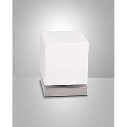Brenta Da Tavolo Nichel Satinato Fabas Collezione BRENTA Lampada Led 1 Luce