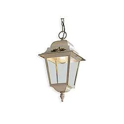 Sospensione Classica Esterno Gorizia Metallo Ceramica Bianco Sfumato 1 Luce E27
