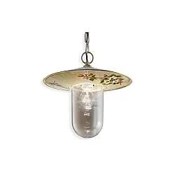 Sospensione Esterno Classica Genova Metallo E Ceramica Bianco Sfumato 1 Luce E27
