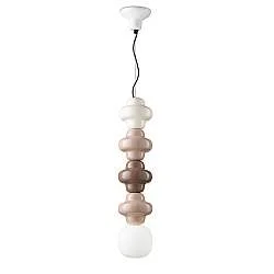 Sospensione Vintage Decò Copacabana 4 Moduli Ceramica Multicolor B-G-A E27