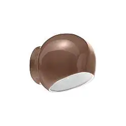 Applique Vintage Decò Ayrton Ceramica Moka 1 Luce E27