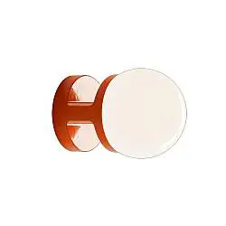Applique Vintage Decò Habea Ceramica Arancio Volpe 1 Luce E27