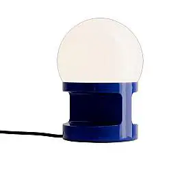 Lumetto Vintage Decò Habea Ceramica Blu Robot 1 Luce E27