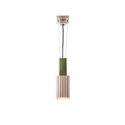 Sospensione Vintage Metra Ceramica Verde Salvia E Grigio Sabbia 1 Luce E27