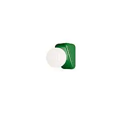 Applique Vintage Flip Ceramica Verde Bali Vetro Opalino 1 Luce G9