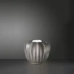 Lampada Ricaricabile Da Tavolo Queen Polilux ® Argento 1 Luce Led D42Cm