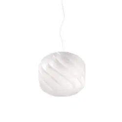 Sospensione Moderna Globe Polilux ® Bianco E Metallo Cromo 1 Luce E14