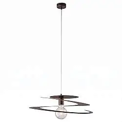 Sospensione Spring 1 Luce Marrone Altezza Regolabile Luceart Design