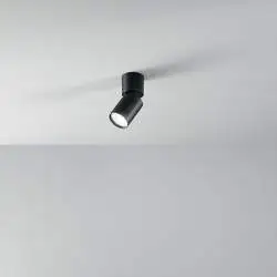 Faretto Moderno Connect Alluminio Nero 1 Luce Gu10