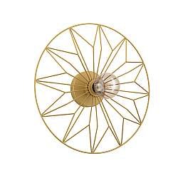 Applique Contemporanea Castanuelo 1 Luce Acciaio Oro