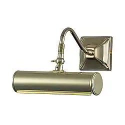 Applique Classica Picture Light Acciaio Ottone Lucido 1 Luce E14