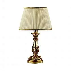 Lumetto In Legno Classico Argento Mecca Con Paralume 1 Luce Cavaliere