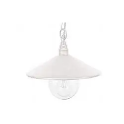 Sospensione Da Esterno Contemporanea Spectre Alluminio E Vetro Bianco 1 Luce E27
